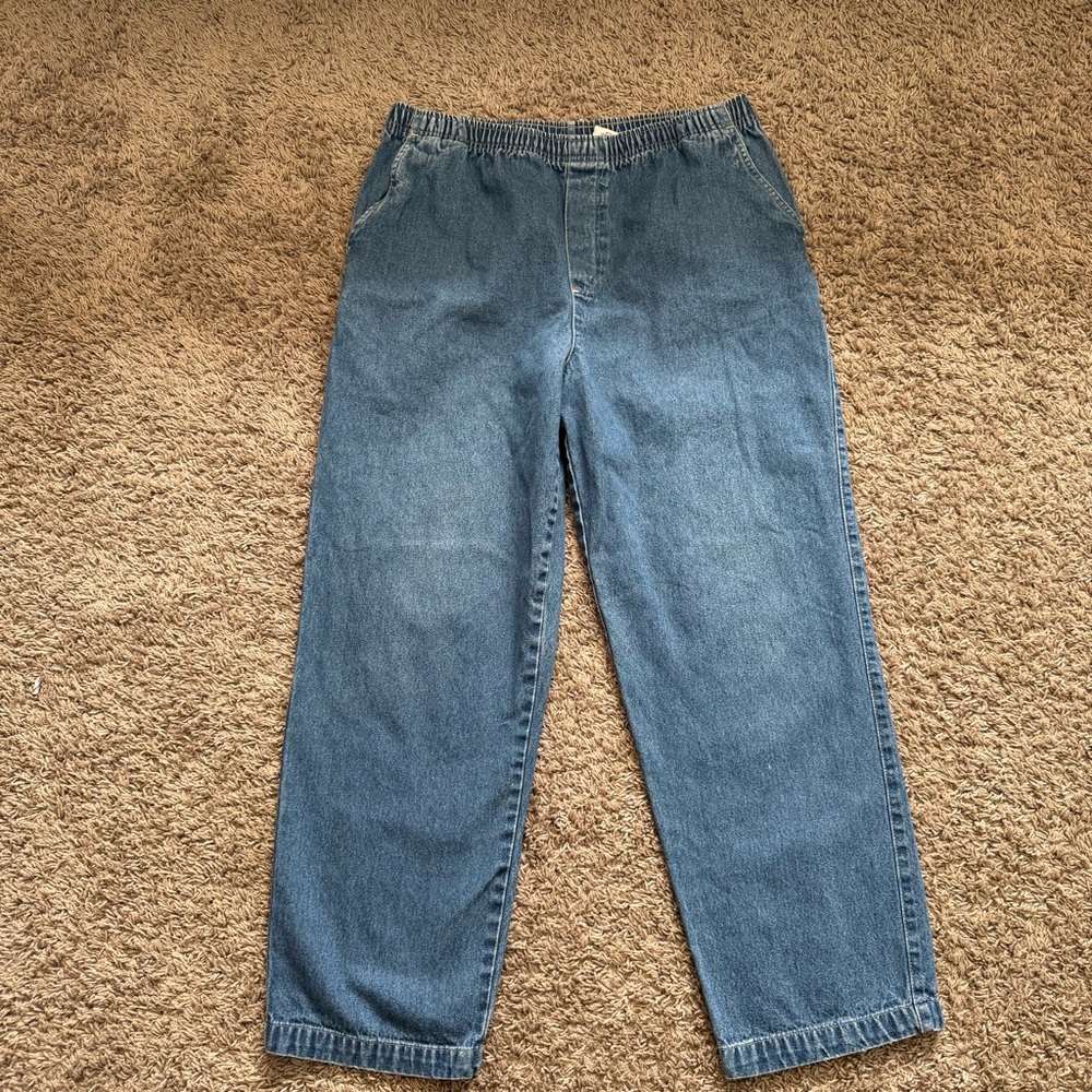 Cabin Creek Blue Elastic Waist Jeans Size 10